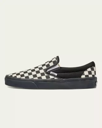 Klassischer Slip-On-Schachbrettschuh