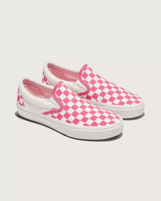 Klassischer Slip-On-Schachbrettschuh