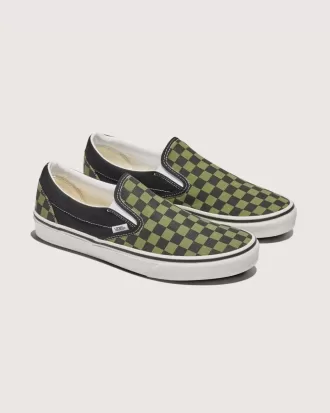 Klassischer Slip-On-Schachbrettschuh