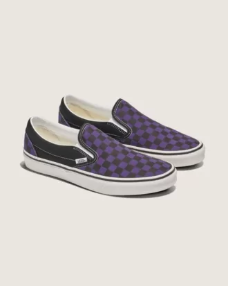 Klassischer Slip-On-Schachbrettschuh