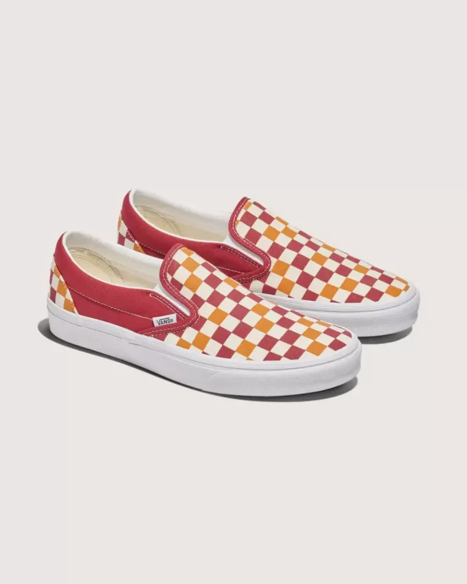 Klassischer Slip-On-Schachbrettschuh
