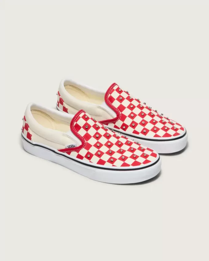 Klassischer Slip-On-Schachbrettschuh