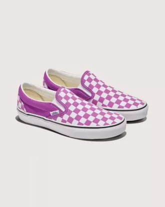 Klassischer Slip-On-Schachbrettschuh