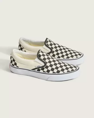 Klassischer Slip-On-Schachbrettschuh