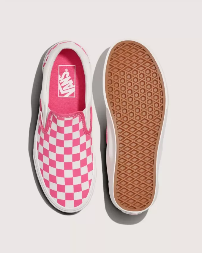 Klassischer Slip-On-Schachbrettschuh