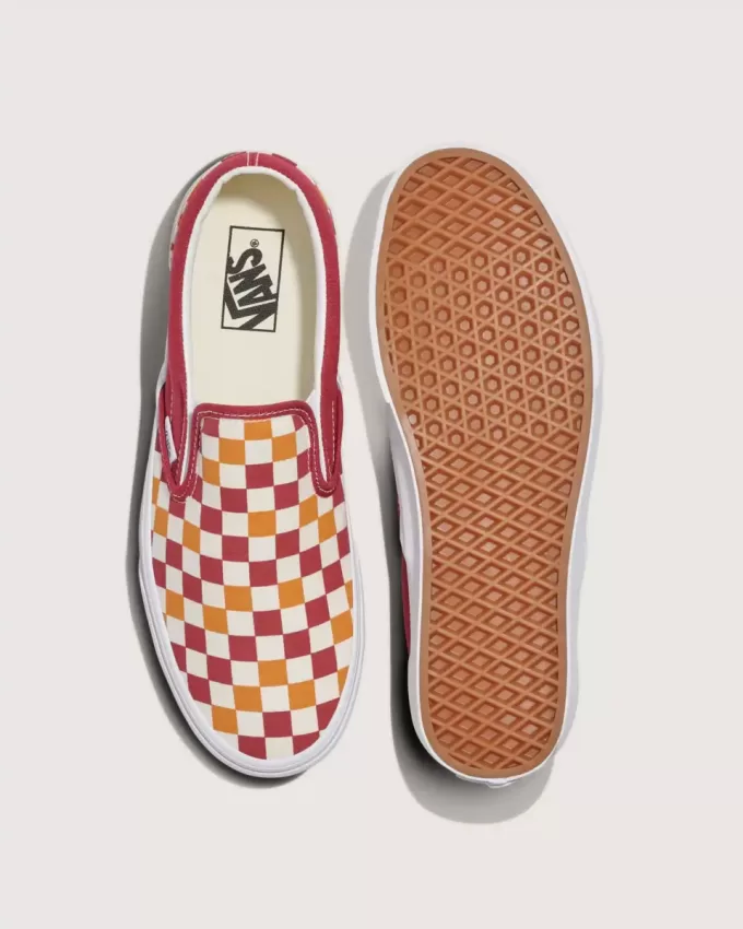 Klassischer Slip-On-Schachbrettschuh