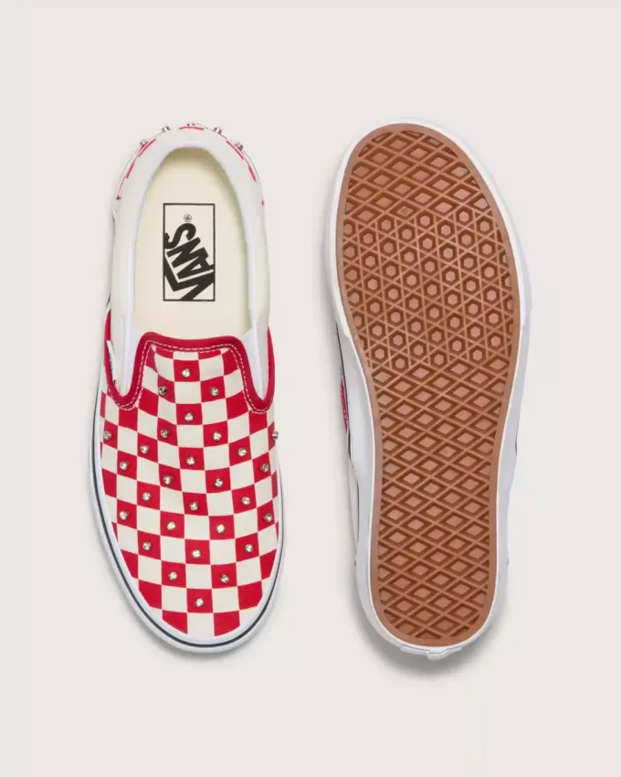 Klassischer Slip-On-Schachbrettschuh
