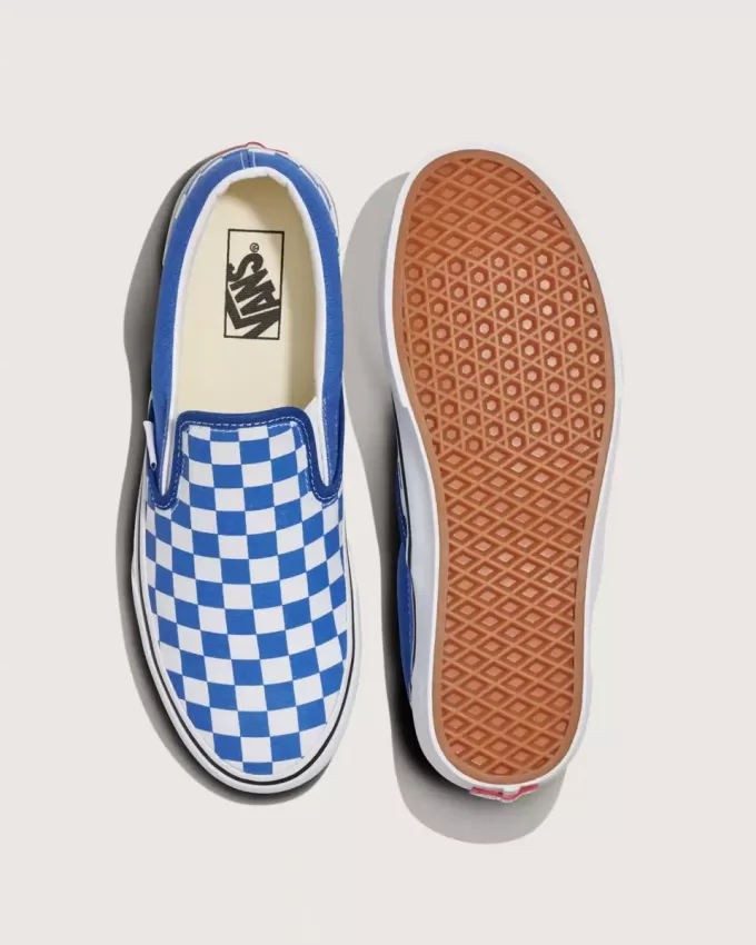 Klassischer Slip-On-Schachbrettschuh