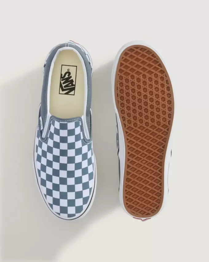 Klassischer Slip-On-Schachbrettschuh