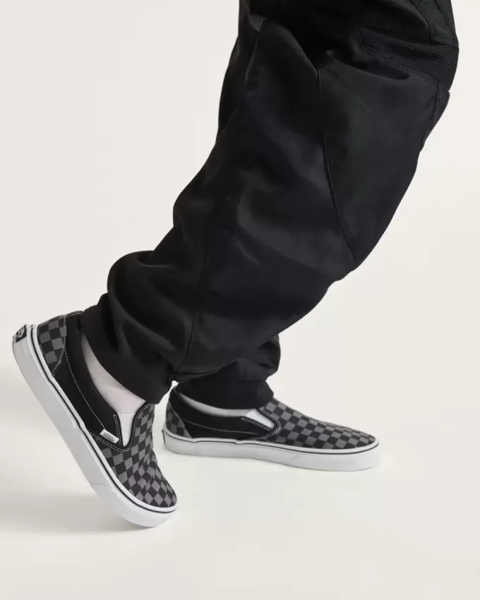 Klassischer Slip-On-Schachbrettschuh