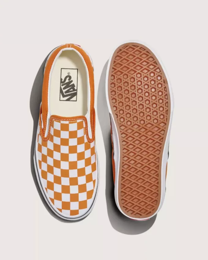 Klassischer Slip-On-Schachbrettschuh