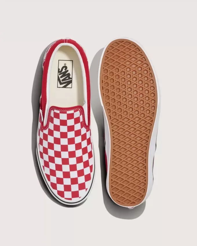 Klassischer Slip-On-Schachbrettschuh