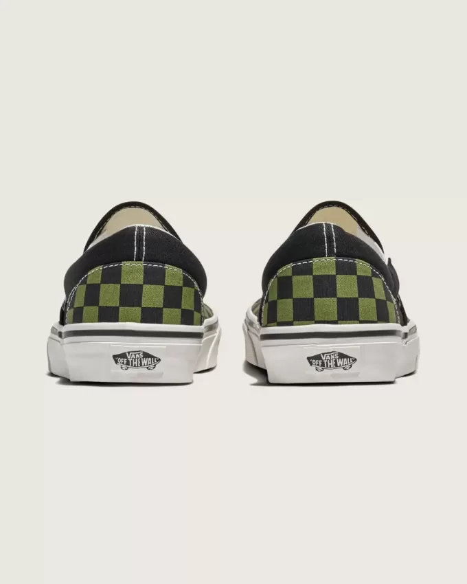 Klassischer Slip-On-Schachbrettschuh