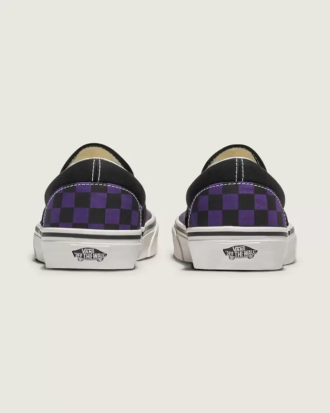 Klassischer Slip-On-Schachbrettschuh
