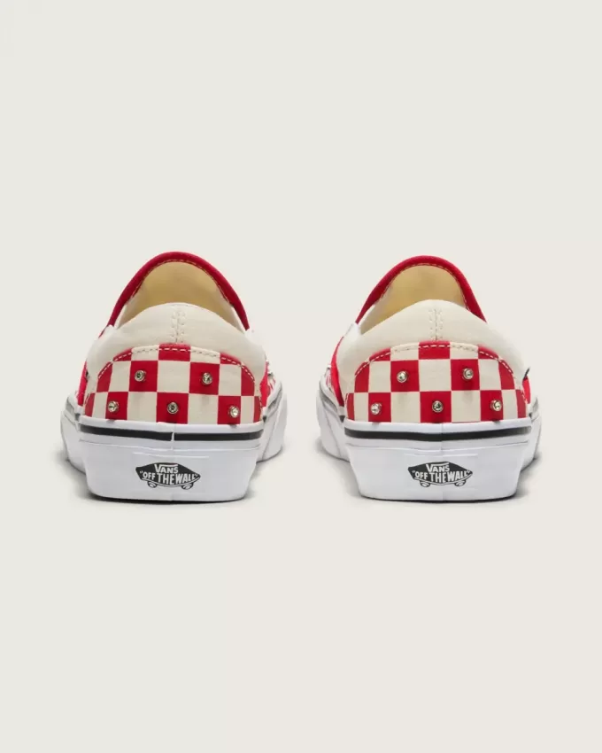 Klassischer Slip-On-Schachbrettschuh