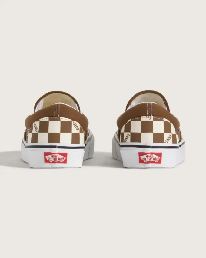 Klassischer Slip-On-Schachbrettschuh