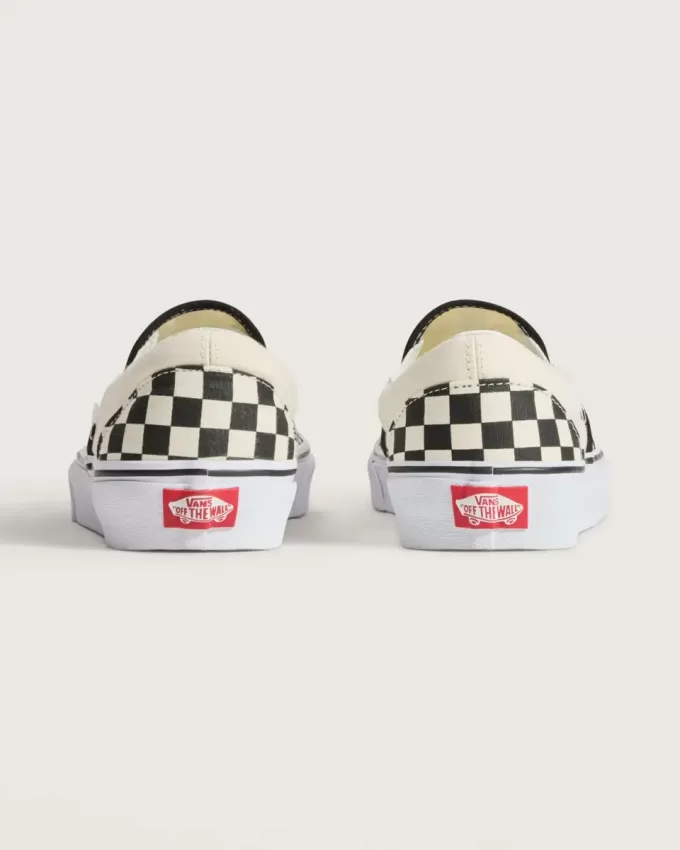 Klassischer Slip-On-Schachbrettschuh
