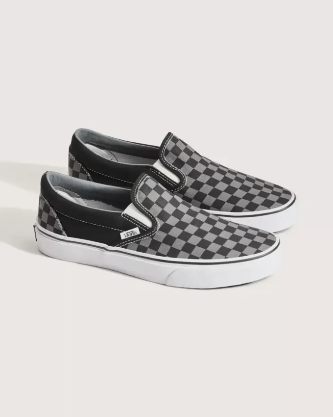 Klassischer Slip-On-Schachbrettschuh