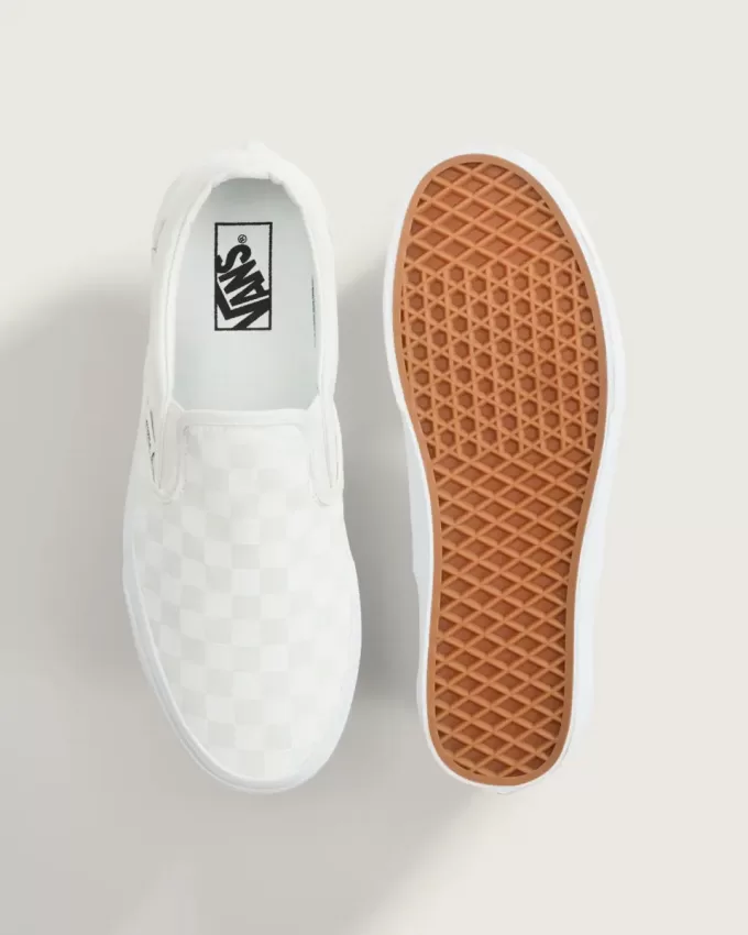 Klassischer Slip-On-Schachbrettschuh