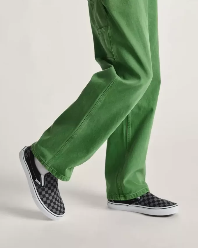 Klassischer Slip-On-Schachbrettschuh