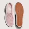 Klassischer Slip-On-Schuh aus Satin mit Schachbrettmuster