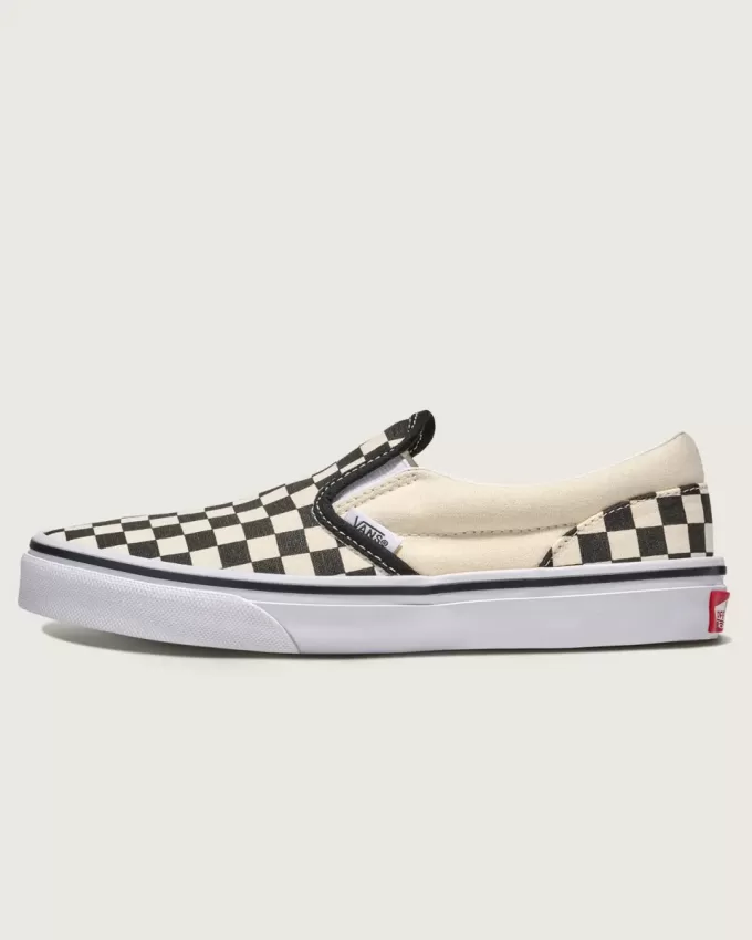 Klassischer Slip-On-Schuh mit Schachbrettmuster für große Kinder