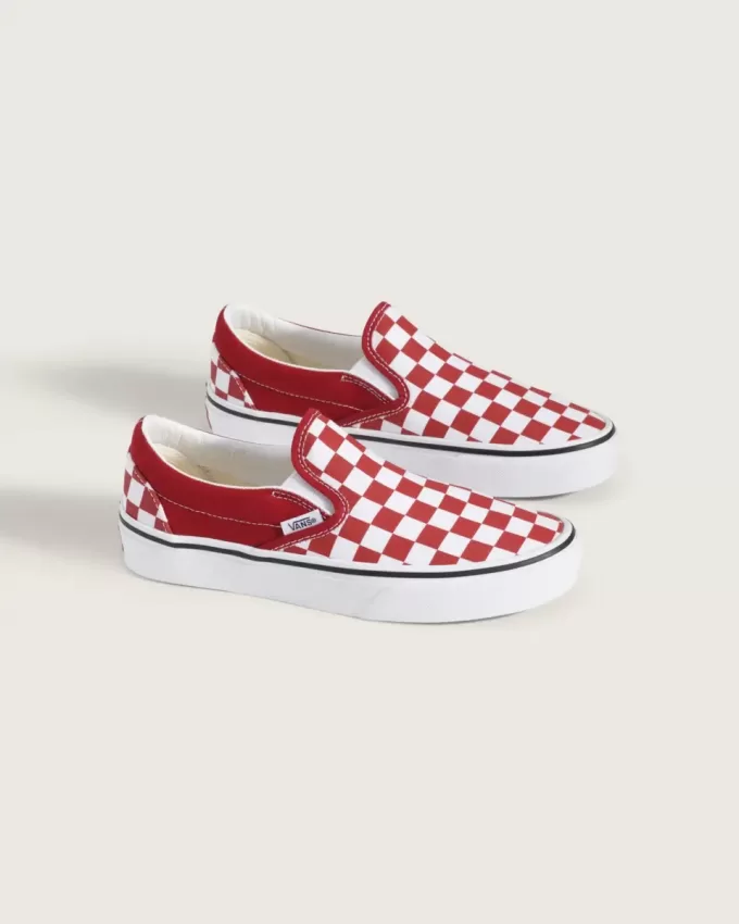 Klassischer Slip-On-Schuh mit Schachbrettmuster für große Kinder