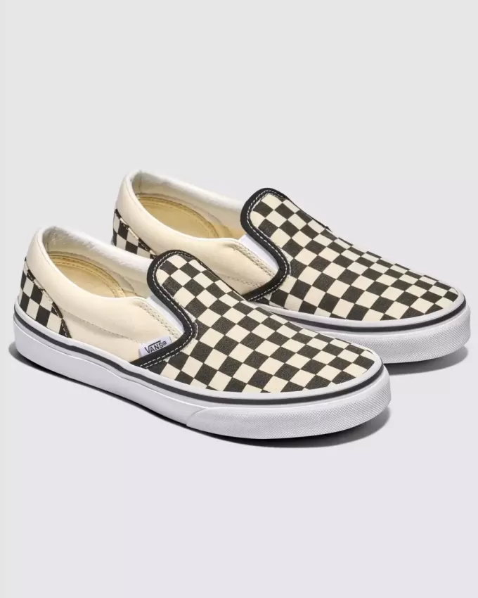 Klassischer Slip-On-Schuh mit Schachbrettmuster für große Kinder