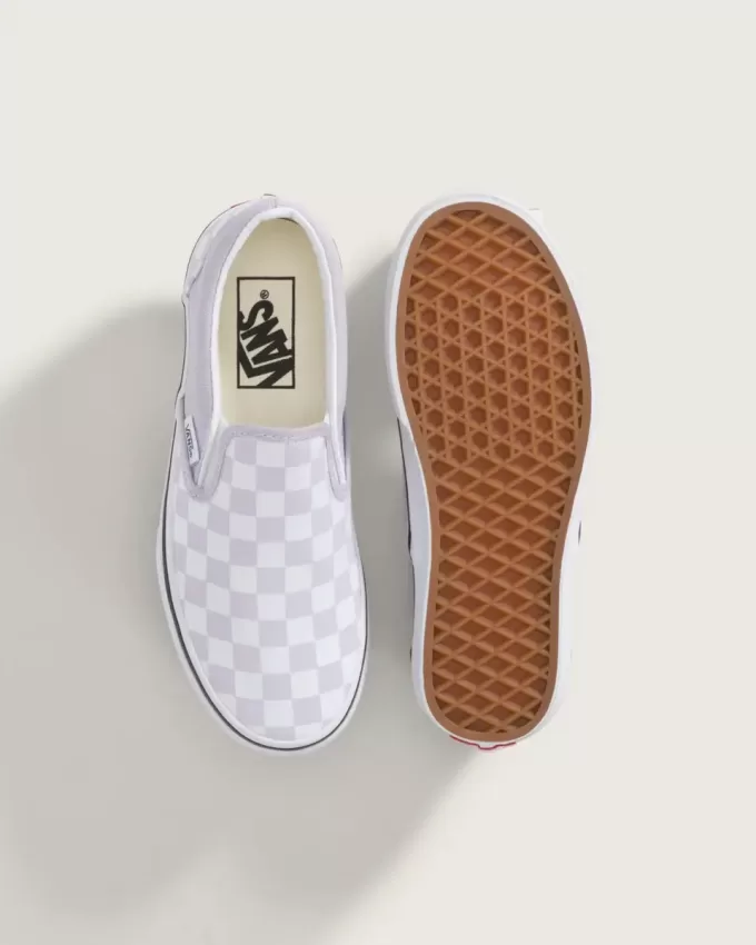 Klassischer Slip-On-Schuh mit Schachbrettmuster für große Kinder