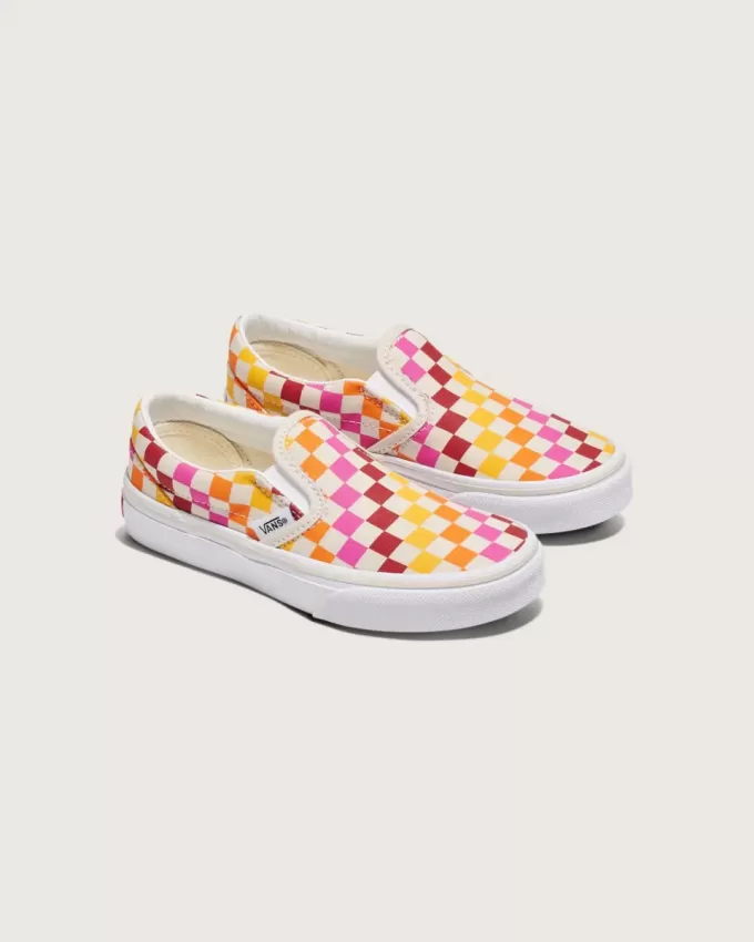 Klassischer Slip-On-Schuh mit Schachbrettmuster für Kleinkinder