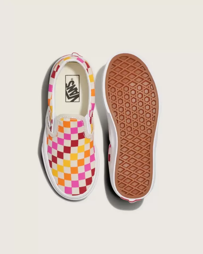 Klassischer Slip-On-Schuh mit Schachbrettmuster für Kleinkinder