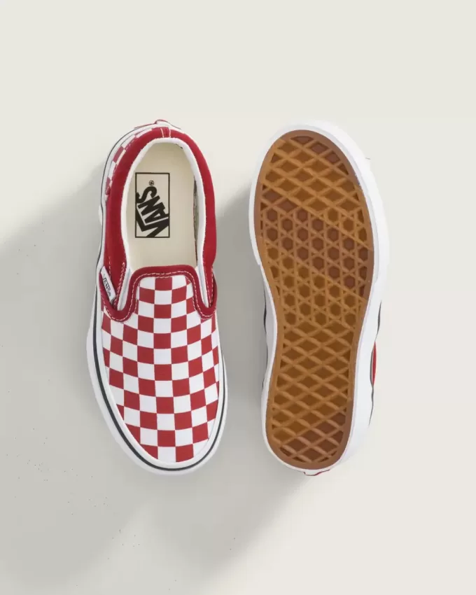 Klassischer Slip-On-Schuh mit Schachbrettmuster für Kleinkinder