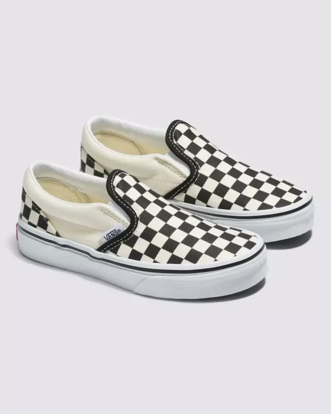 Klassischer Slip-On-Schuh mit Schachbrettmuster für Kleinkinder