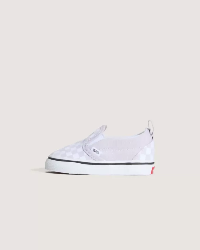 Klassischer Slip-On-Schuh mit V-Schachbrettmuster für Kleinkinder