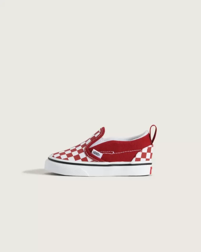 Klassischer Slip-On-Schuh mit V-Schachbrettmuster für Kleinkinder