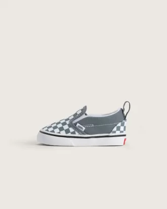 Klassischer Slip-On-Schuh mit V-Schachbrettmuster für Kleinkinder