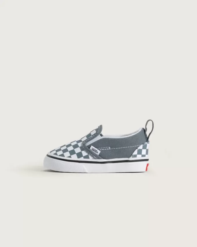 Klassischer Slip-On-Schuh mit V-Schachbrettmuster für Kleinkinder