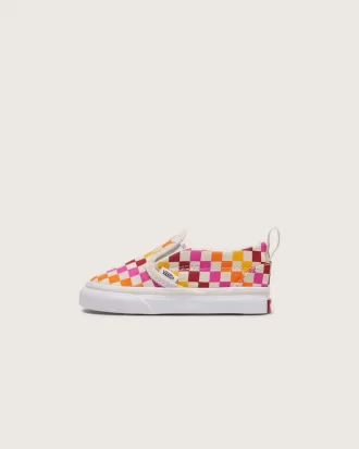 Klassischer Slip-On-Schuh mit V-Schachbrettmuster für Kleinkinder