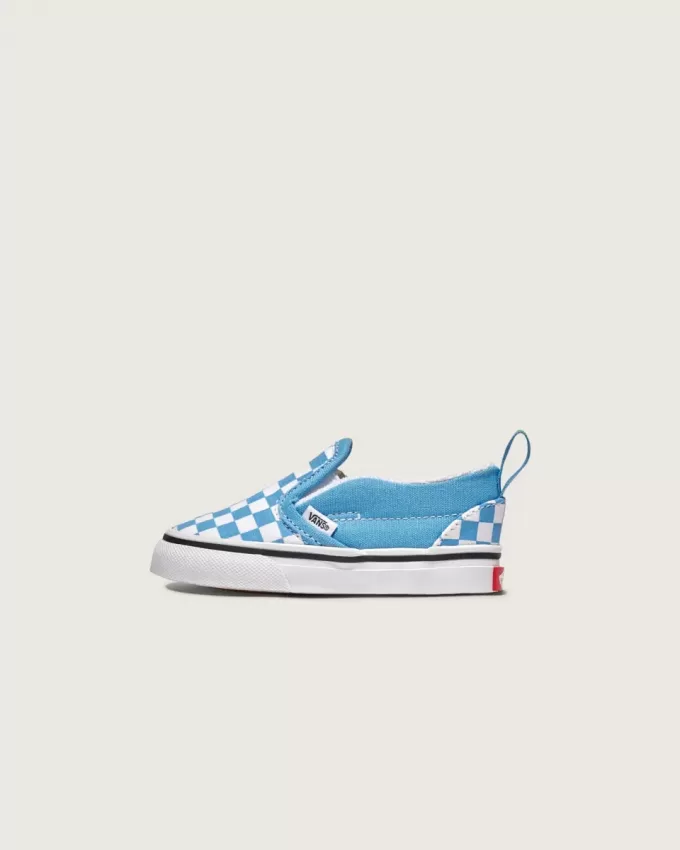 Klassischer Slip-On-Schuh mit V-Schachbrettmuster für Kleinkinder
