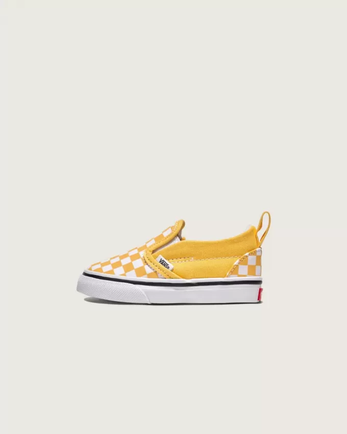 Klassischer Slip-On-Schuh mit V-Schachbrettmuster für Kleinkinder