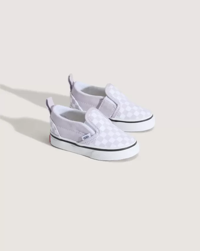 Klassischer Slip-On-Schuh mit V-Schachbrettmuster für Kleinkinder