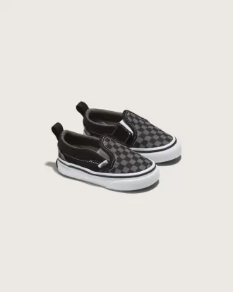 Klassischer Slip-On-Schuh mit V-Schachbrettmuster für Kleinkinder