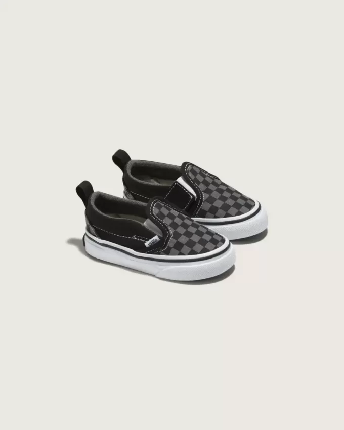 Klassischer Slip-On-Schuh mit V-Schachbrettmuster für Kleinkinder