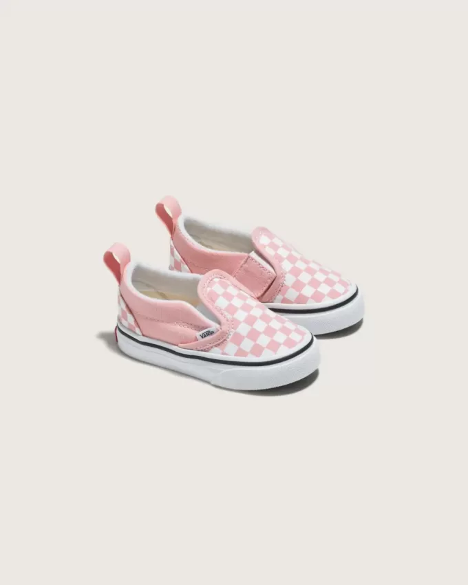 Klassischer Slip-On-Schuh mit V-Schachbrettmuster für Kleinkinder