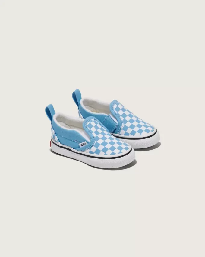 Klassischer Slip-On-Schuh mit V-Schachbrettmuster für Kleinkinder