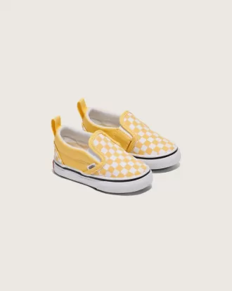 Klassischer Slip-On-Schuh mit V-Schachbrettmuster für Kleinkinder
