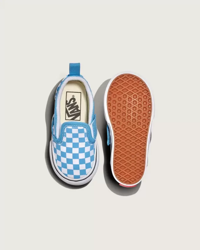 Klassischer Slip-On-Schuh mit V-Schachbrettmuster für Kleinkinder