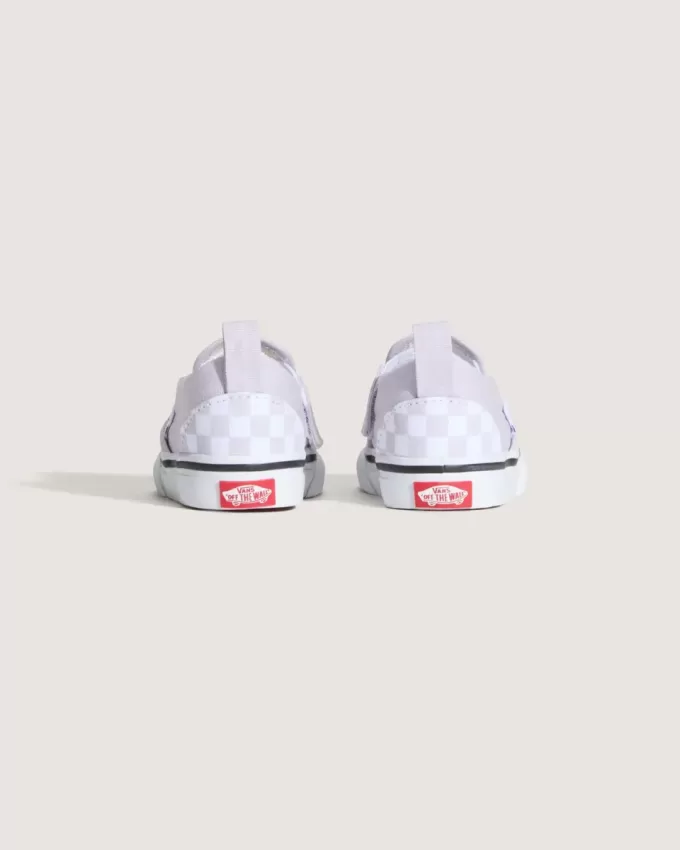 Klassischer Slip-On-Schuh mit V-Schachbrettmuster für Kleinkinder