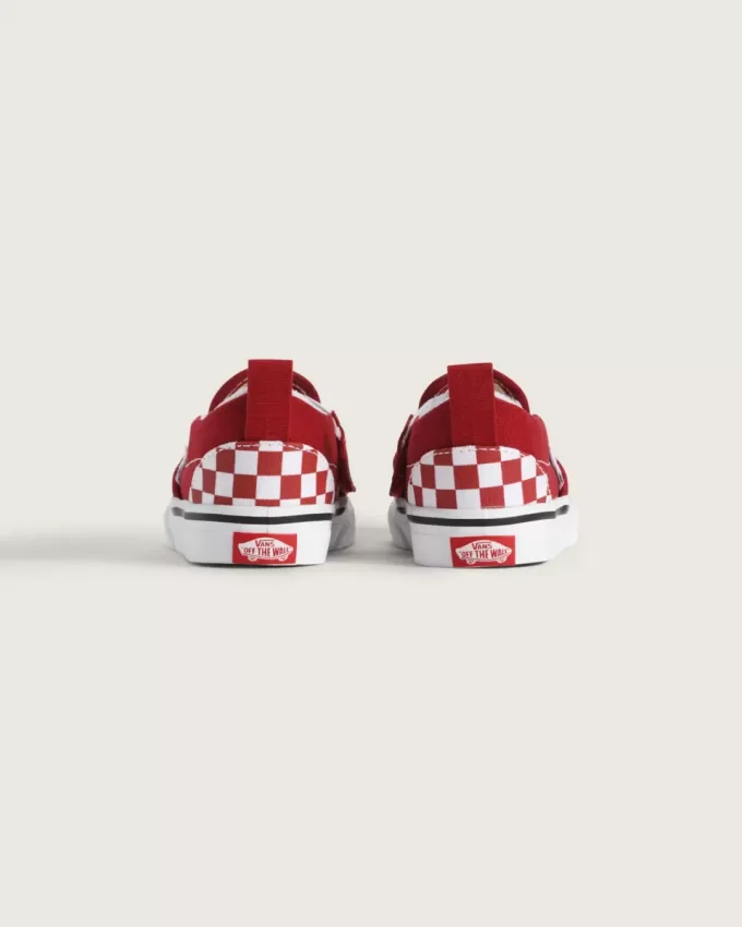 Klassischer Slip-On-Schuh mit V-Schachbrettmuster für Kleinkinder