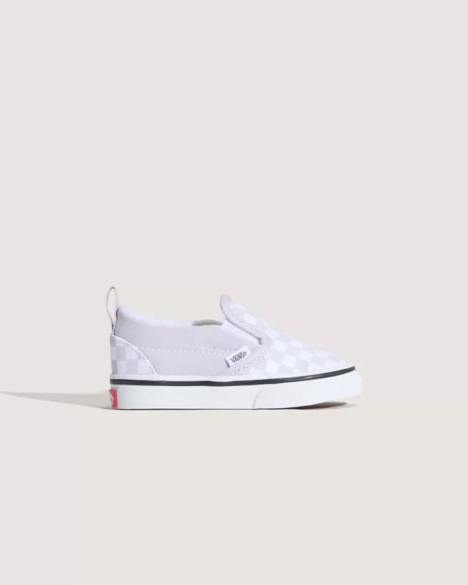 Klassischer Slip-On-Schuh mit V-Schachbrettmuster für Kleinkinder